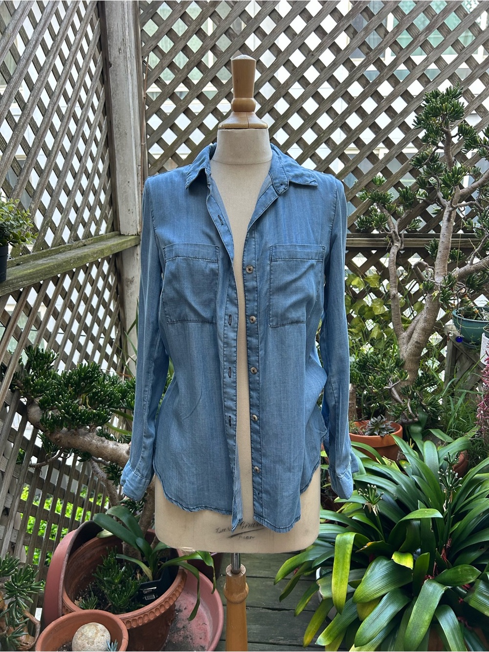 Harper Light Blue Denim Shirt